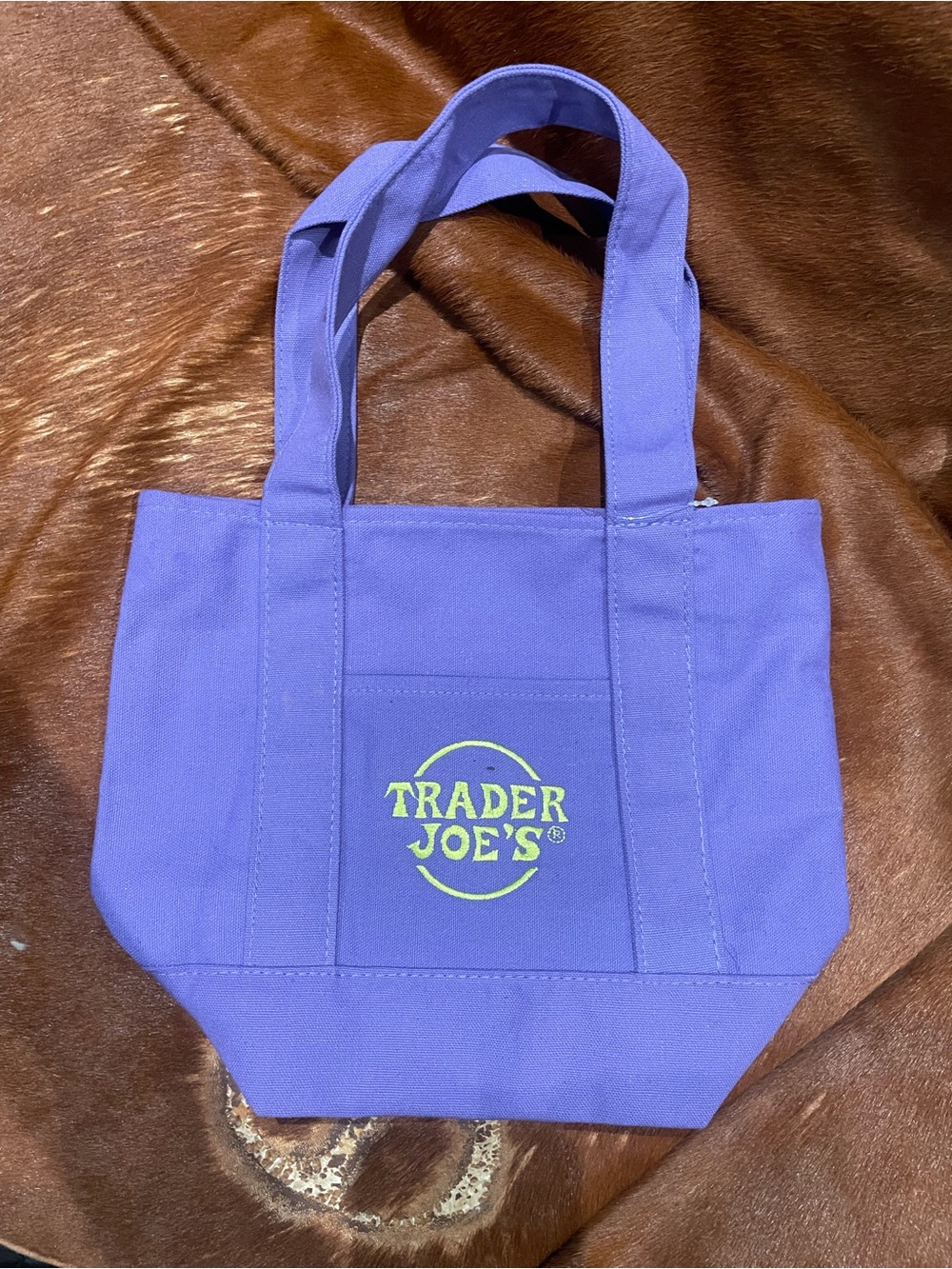 Purple Canvas Tote Bag